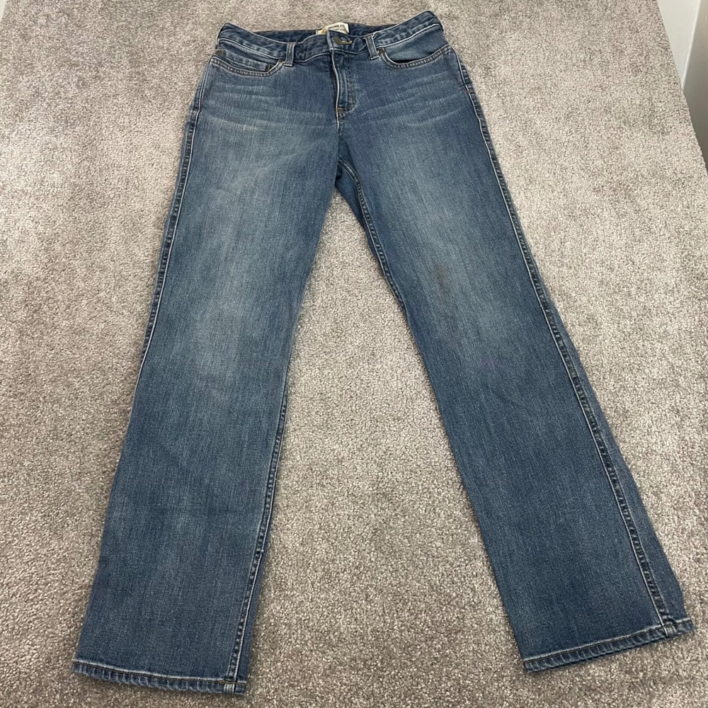 Carhartt Jeans Womens 6 Straight Leg Original Fit Blaine Blue Denim